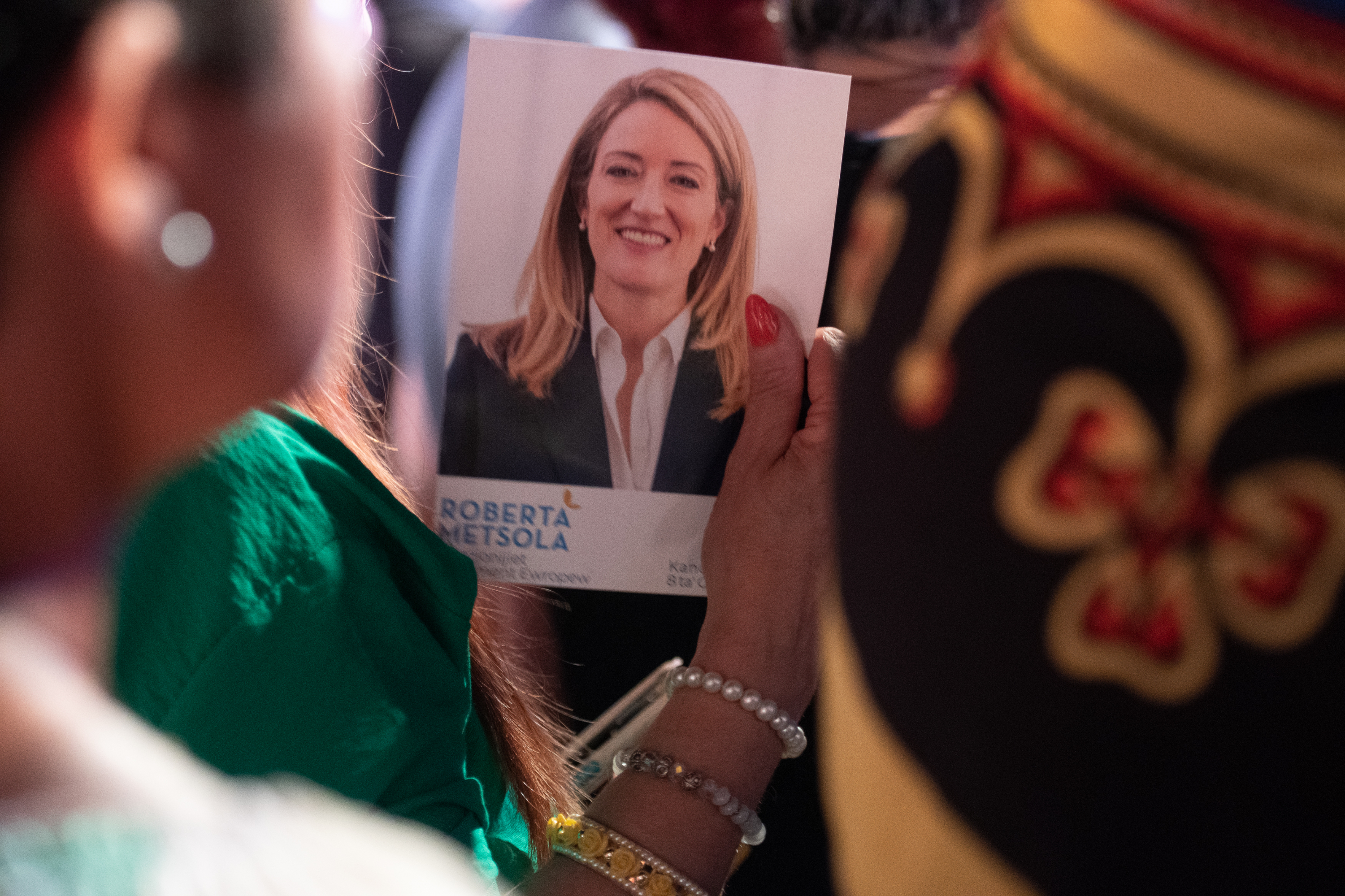 Roberta Metsola obtained a record number of votes in the 2024 European election, cementing herself in the hearts of many PN supporters (Photo: James Bianchi/MaltaToday)