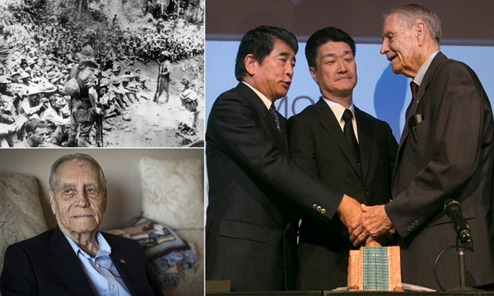 Former prisoner of war 94-year-old James Murphy, accepts apology from Japanese Mitsubishi for using US prisoners of war as forced labour during World War 2