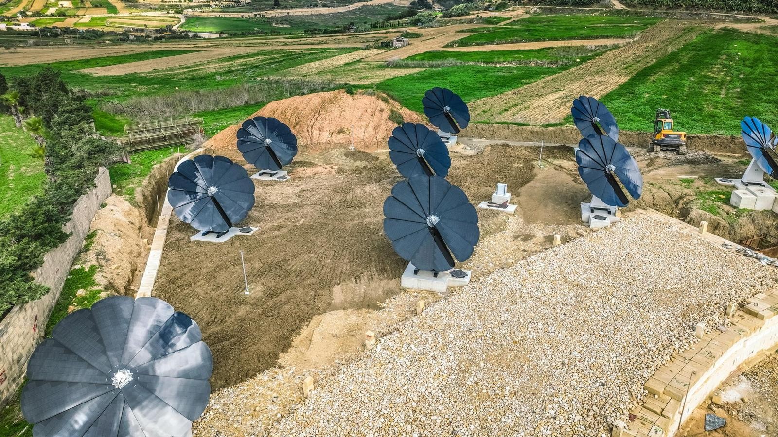 Innovative solar flowers installed at Gozo Multi-Modal Hub