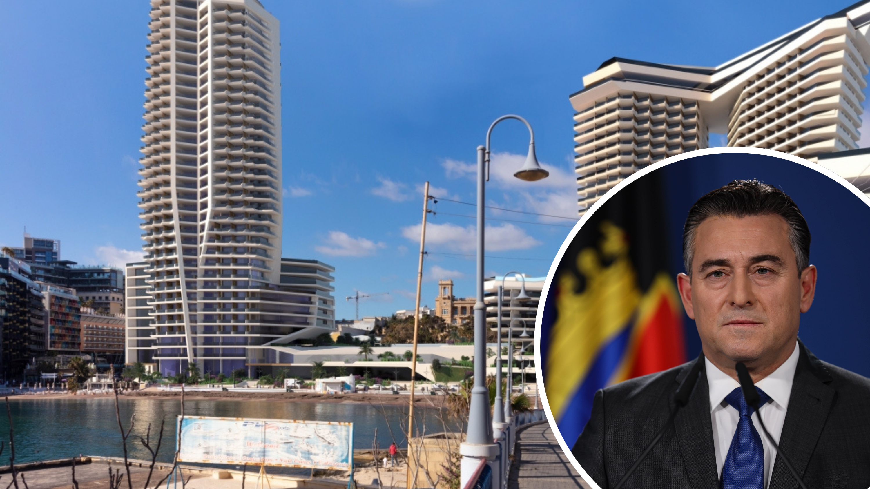 In questions sent to the Nationalist leader Bernard Grech (inset) on Tuesday, MaltaToday asked whether he met with project developer Anton Camilleri to discuss the Villa Rosa project, but no reply was given