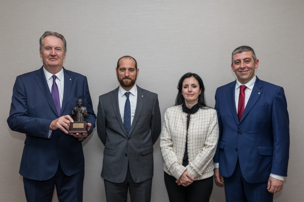 Left to right: BNF Bank CEO and Managing Director Michael Anthony Collis, Chief Financial Officer Mark Micallef, Chief Risk Officer Maruska Buttigieg Gili and Chief Commercial Officer George Debono