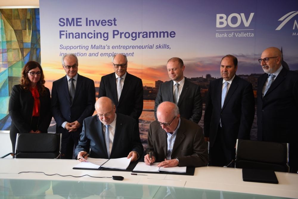 Bank of Valletta will be offering €50 million in loan facilities for SMEs in a scheme supported by the Malta Development Bank