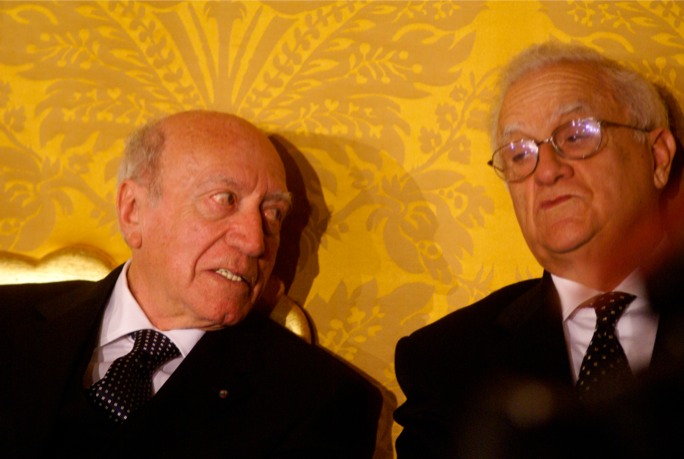 Guido de Marco (left) with Eddie Fenech Adami