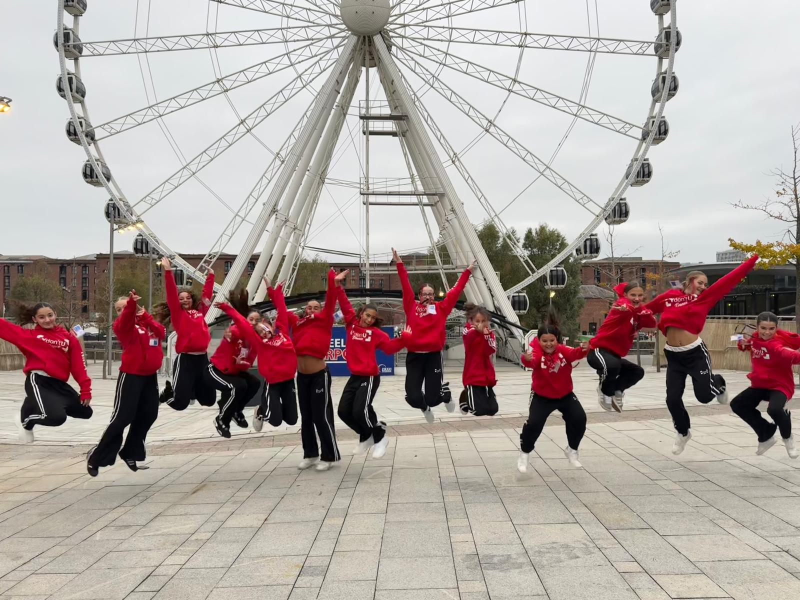 The dancers enjoying some free time