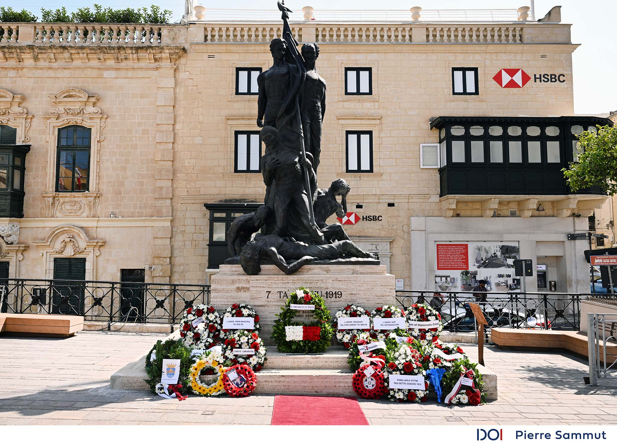 Sette Giugno monument in Valletta