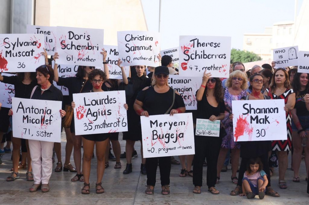 Dead. Killed by husbands, relatives and their partners... because they were women