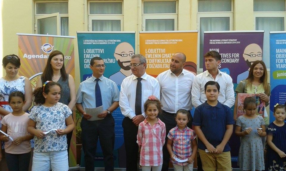 Education minister Evarist Bartolo launching this year's summer reading campaign