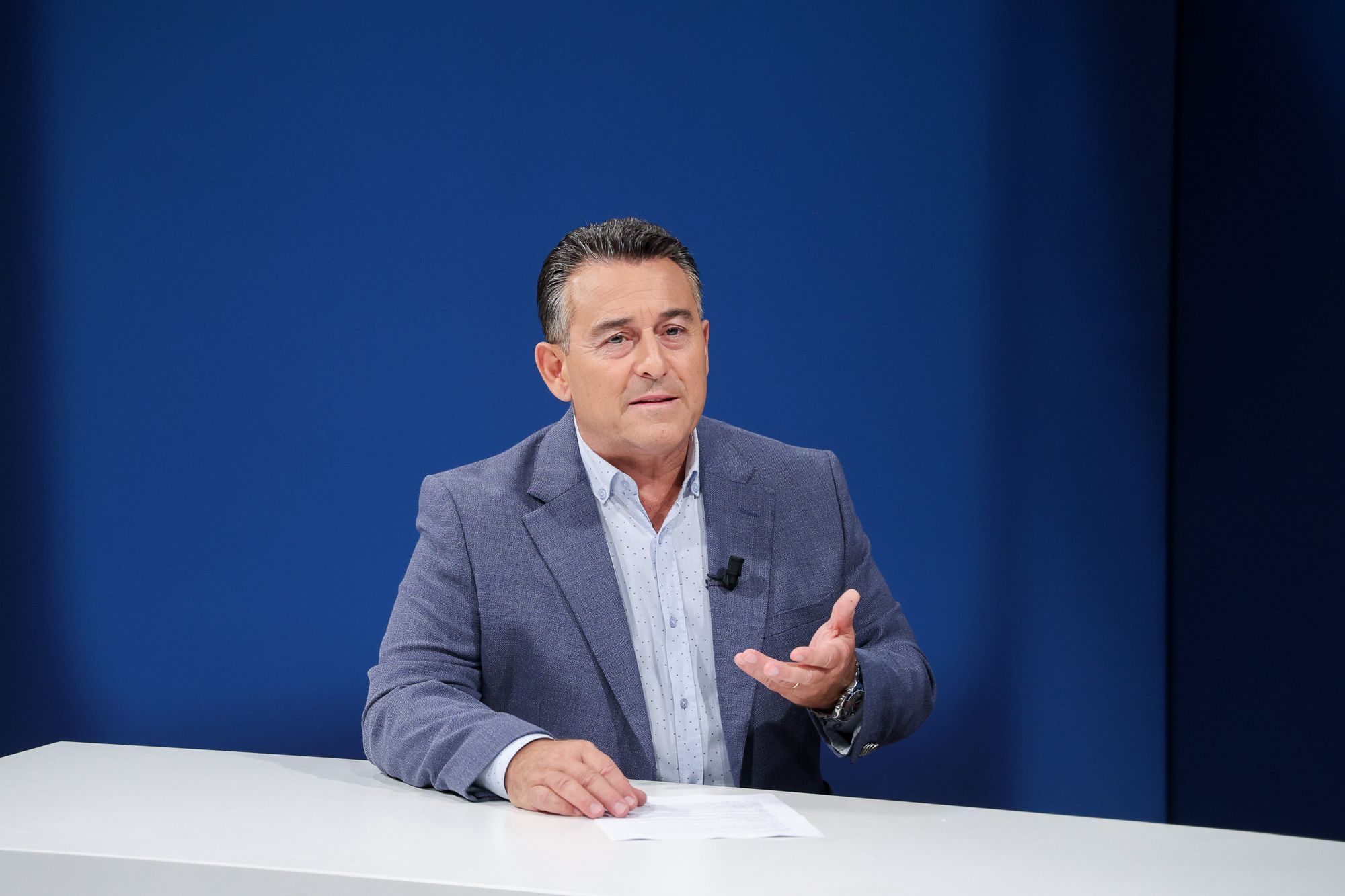 Opposition leader Bernard Grech on NET TV (Photo: PN)