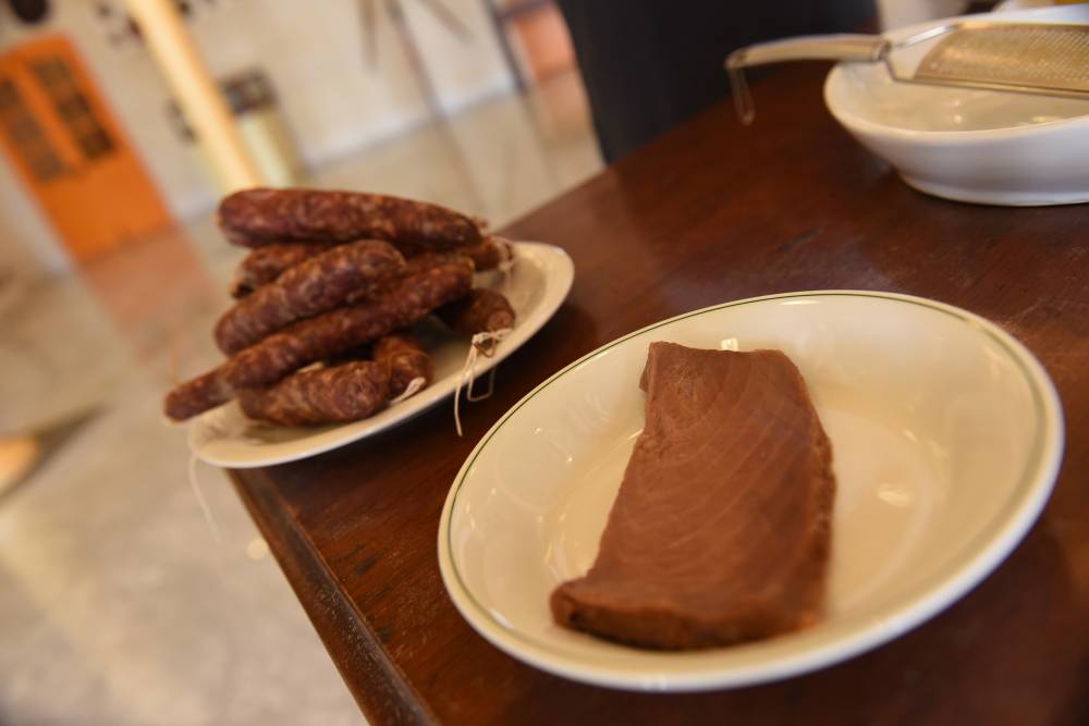 Staples: salted meat sausages and tuna