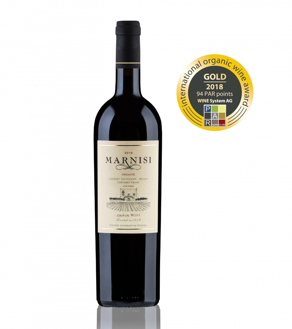 Marsovin's Marnisi Organic wins gold award
