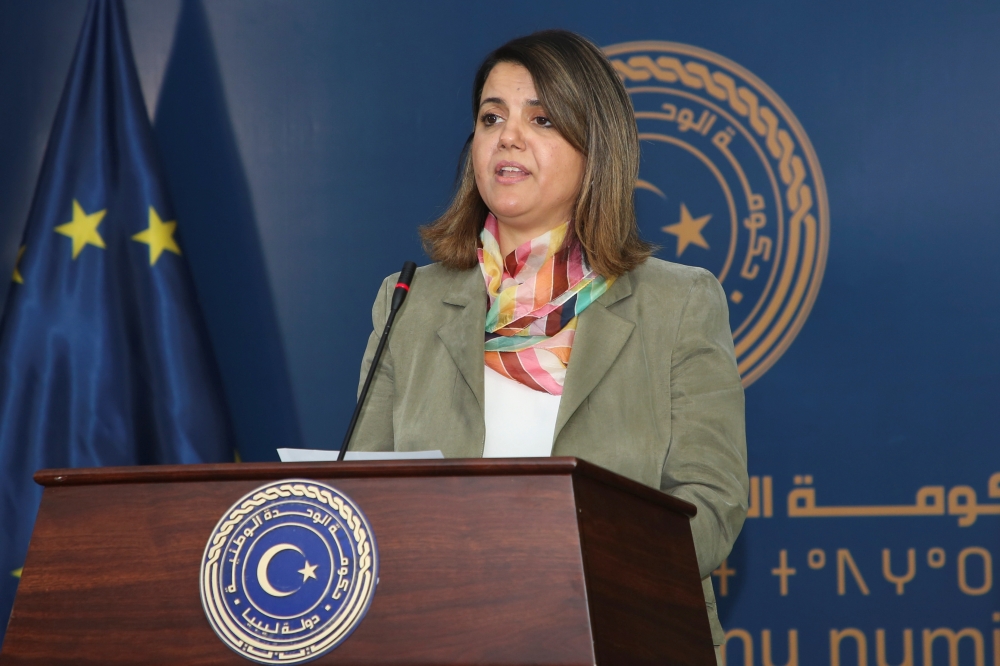 Libyan foreign minister Najla El-Mangoush