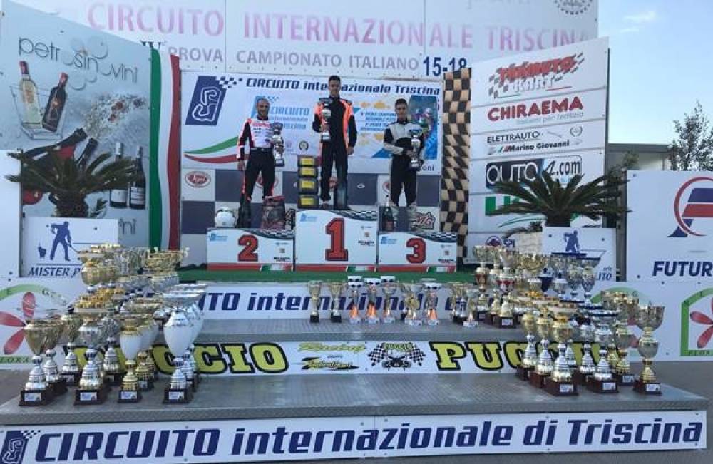 Nicky Gauci wins 125 Rotax Max karting race at Triscina in Sicily - Jake Agius wins the pre-final race