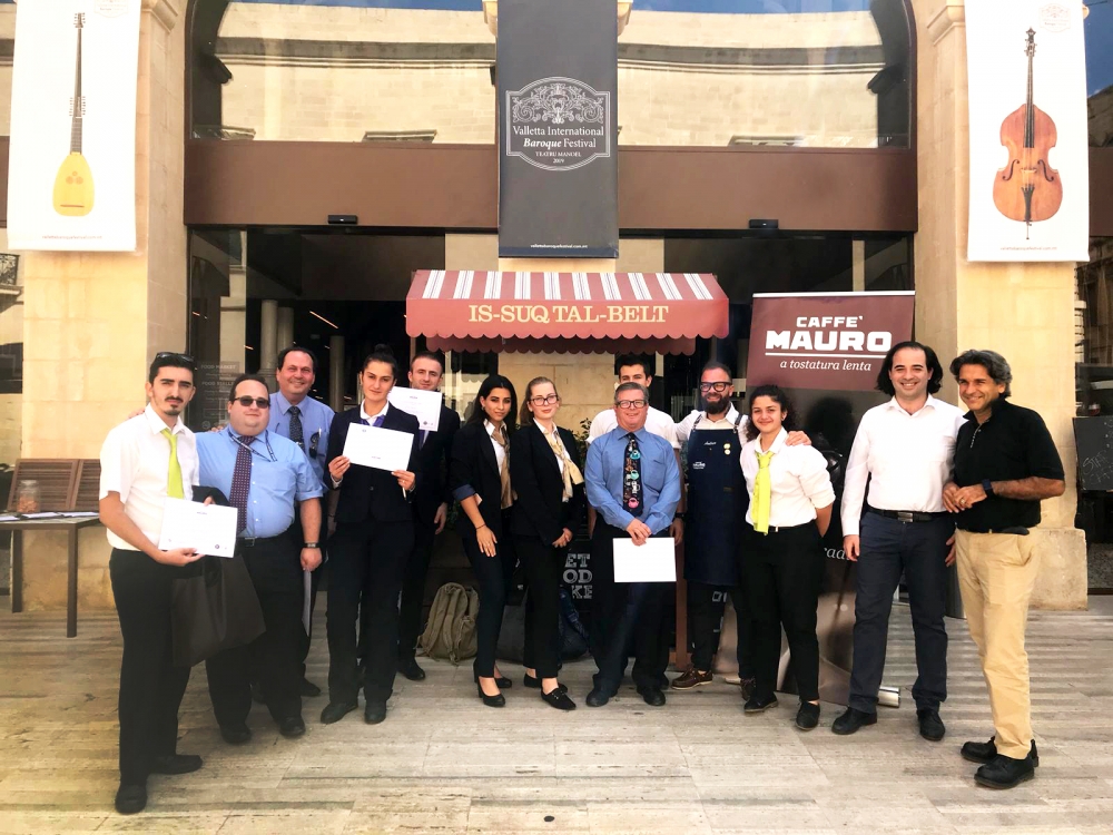 Top Caffé Mauro barista delivers coffee masterclass