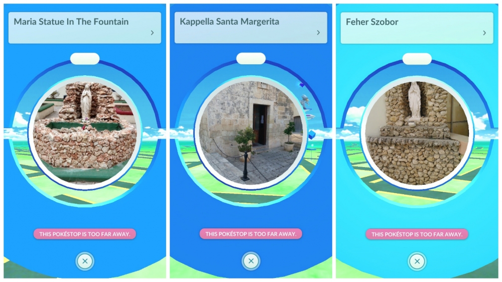 Is there a reason all my Pokéstops are effigies of the Virgin Mary and chapels?