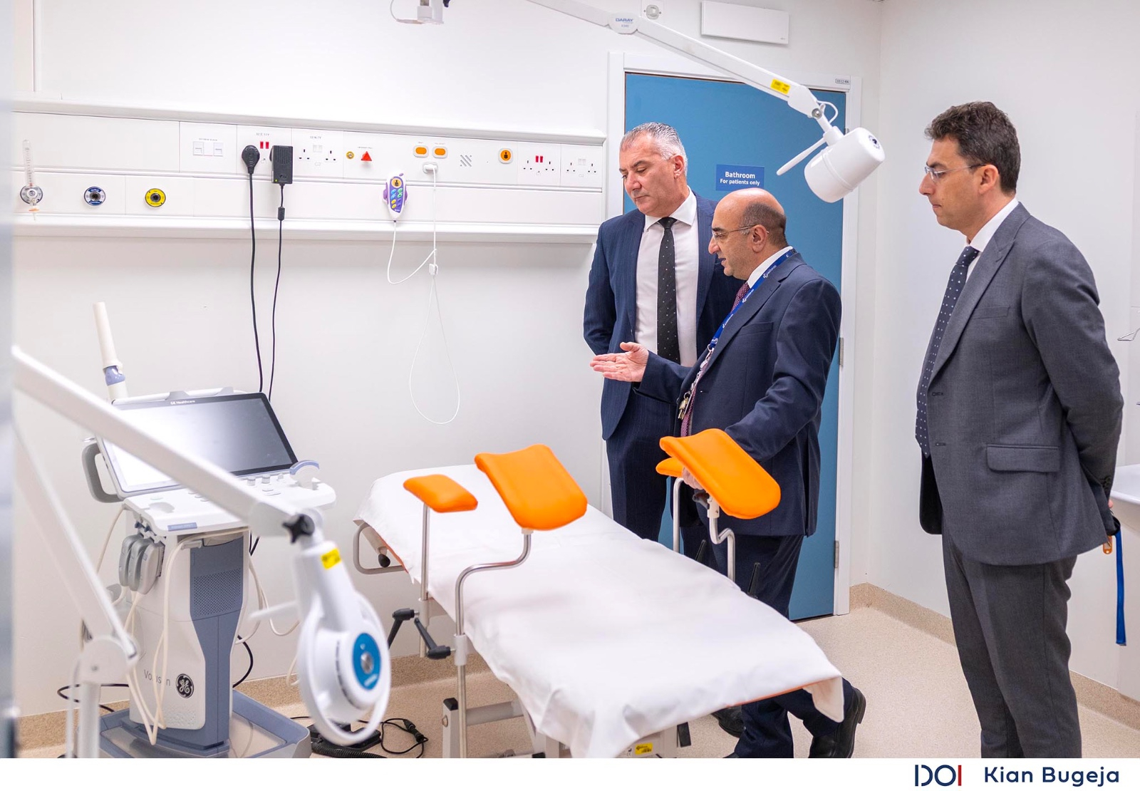 Health Minister Jo Etienne Abela visits the new ward at Mater Dei Hospital