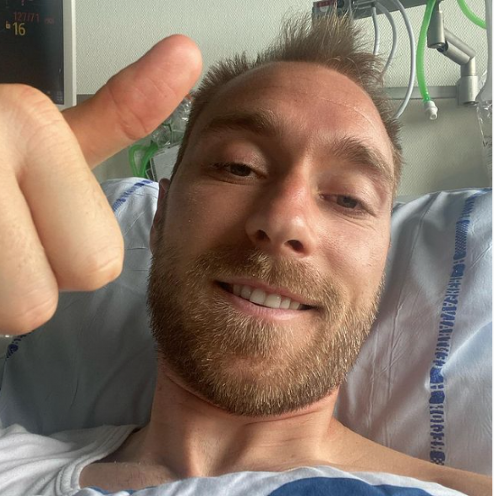 Euro 2020: ‘I’m fine under the circumstances,’ Eriksen says from hospital bed after cardiac arrest