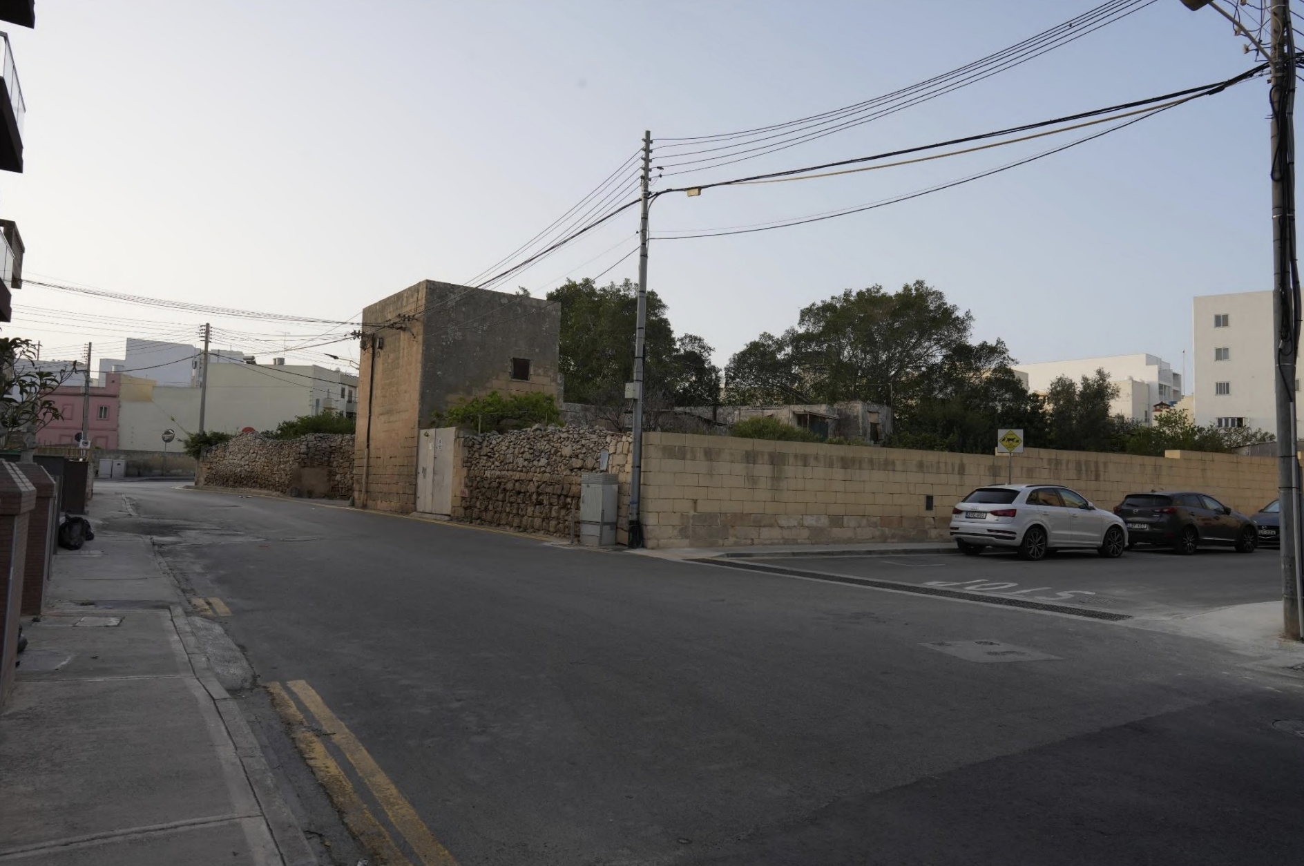 The current state of the site where the development will be carried out