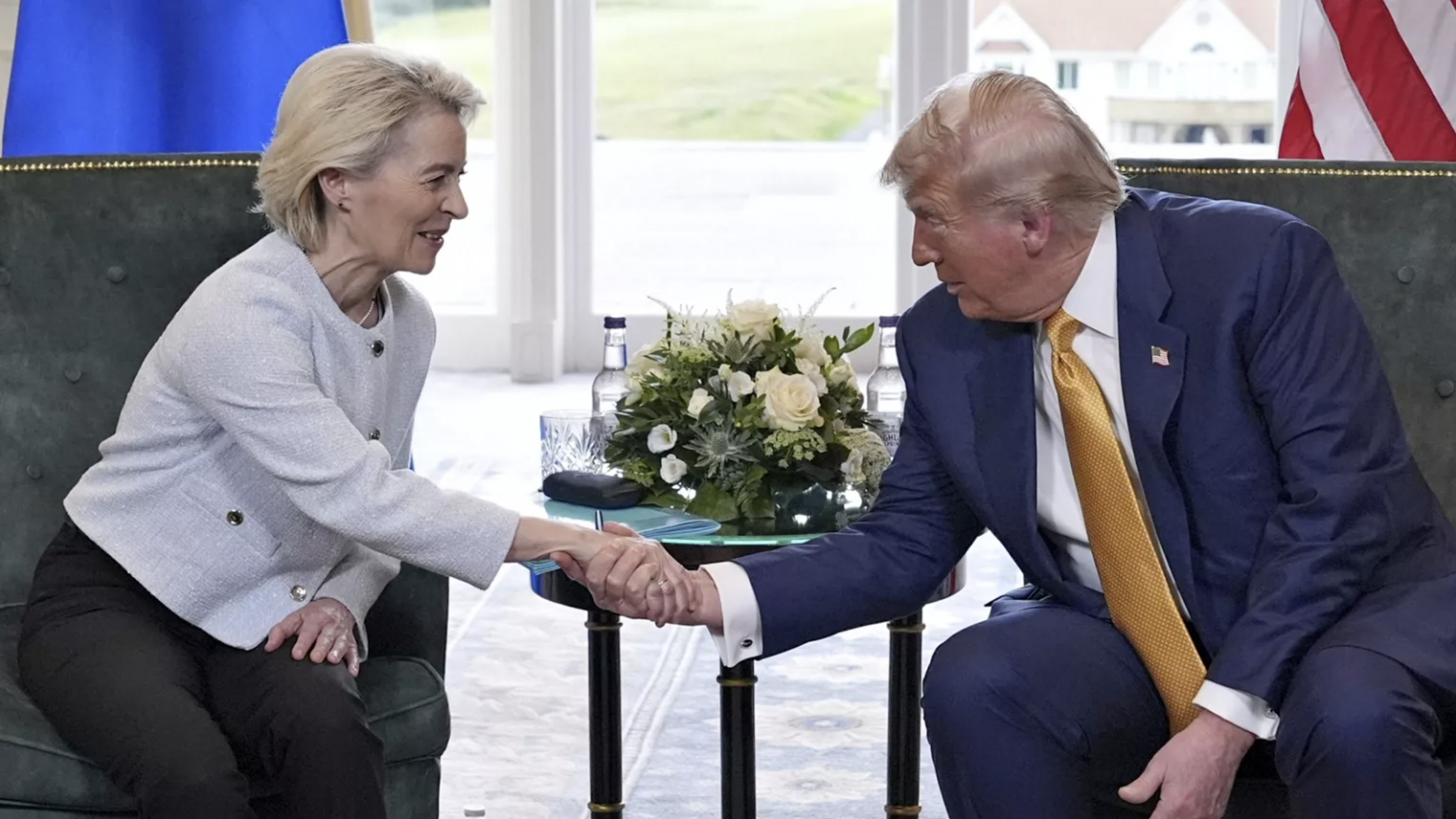 US President Donald Trump and European Commission President Ursula von der Leyen