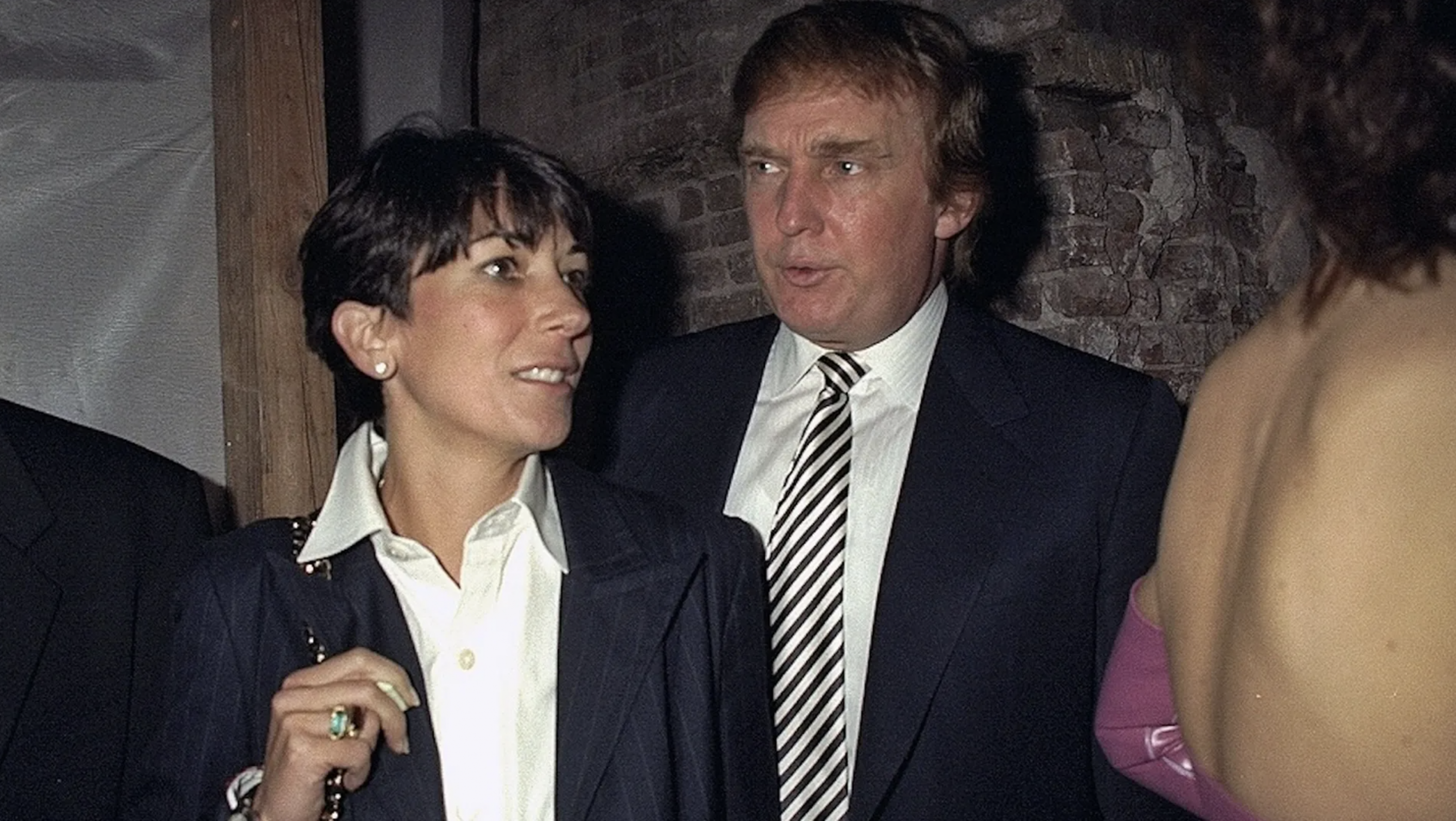Ghislaine Maxwell and Donald Trump
