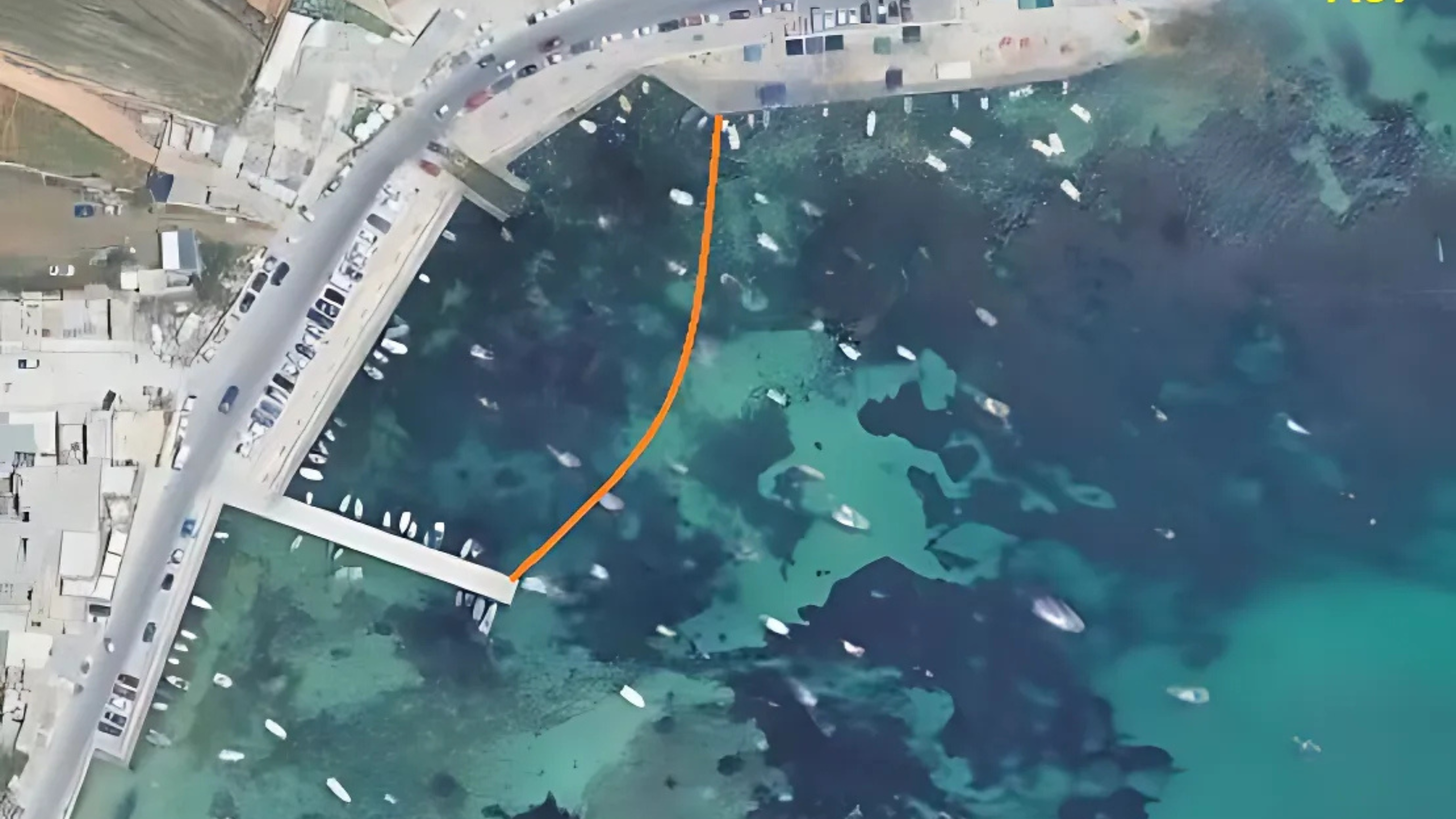 The area at St Thomas Bay, which was deemed off limits for swimming by the Environmental Health Directorate