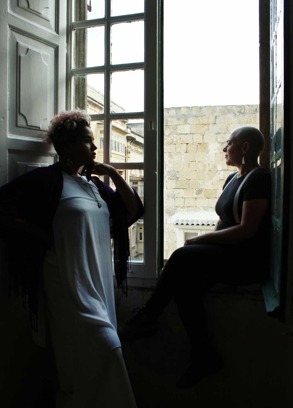 Fatima AM (left) and Claire Tonna. Photo by Kim Sammut