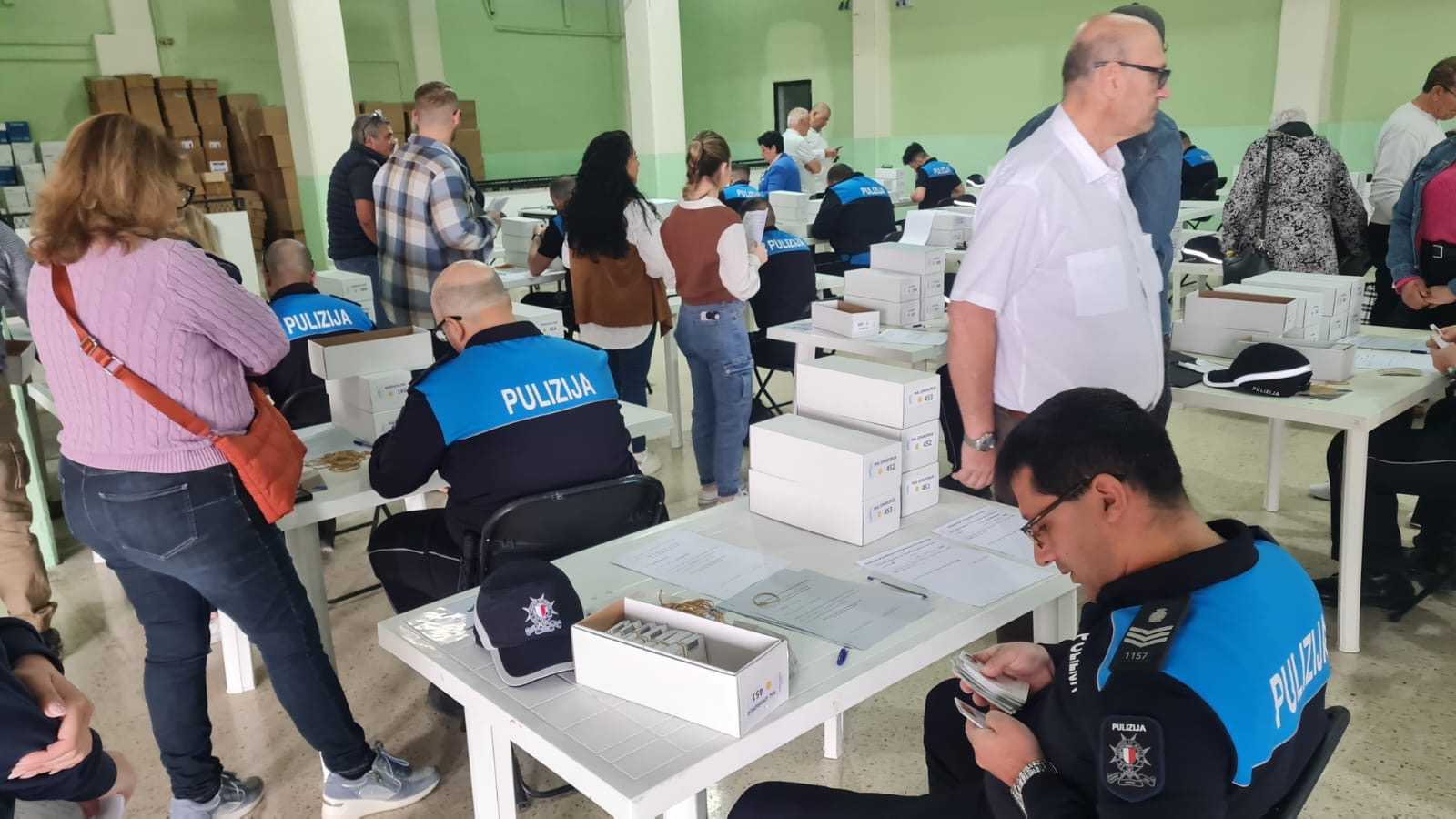 Police verifying voting documents as distribution is expected to start on Saturday