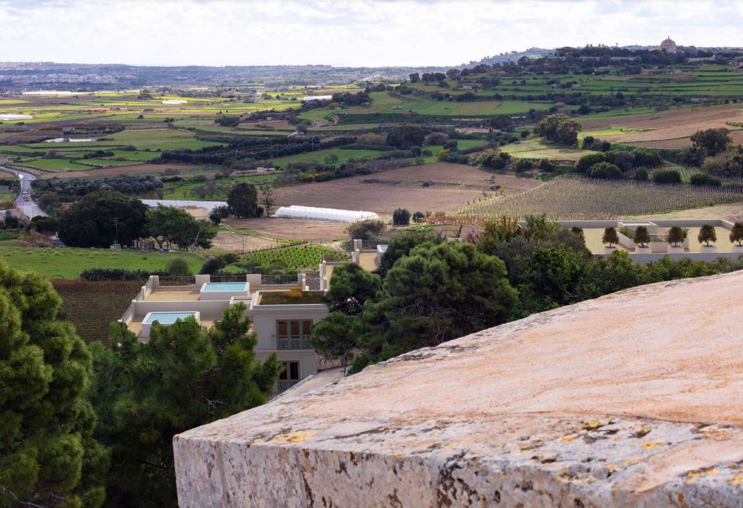 New Saqqaja development as seen from the Mdina bastions