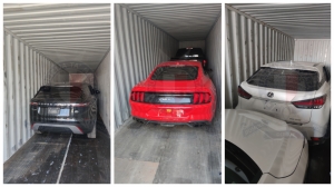 Police intercept stolen cars at Freeport