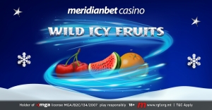 Get one of your five-a-day with the Wild Icy Fruits game, available now at Meridianbet