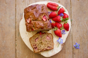 Strawberry banana bread