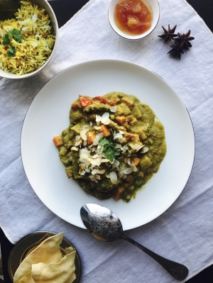 Holly Pisani at Peas & Love | Vegan Korma Style Curry