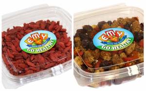Traces of pesticides found in dried fruit containers