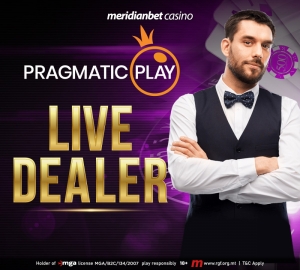 Live casino games debut on Meridianbet