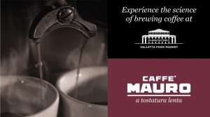 Discover the science of brewing coffee and molecular sorbet at Valletta’s market