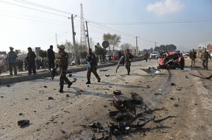 Five dead after suicide bomber targets convoy in Kabul