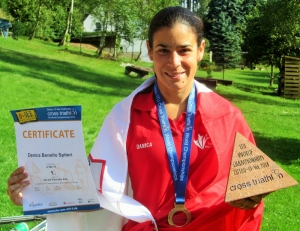 Danica Bonello-Spiteri on top of the world in Cross-Triathlon