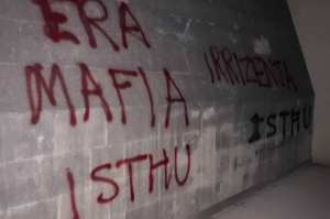 Words will make them cry: ERA ‘attacks’ graffiti that dubbed it mafia