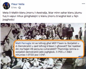Facebook turns on Labour candidate’s ridiculous comparison of Sea Watch and Maltese migrants