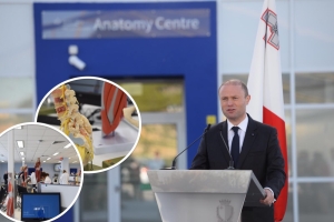 New Gozo Hospital ‘on its way’, Muscat insists as he launches Barts Anatomy Centre