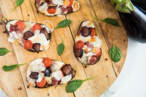 Aubergine 'pizza'