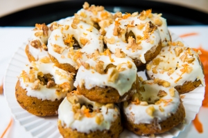 Gluten free carrot cake doughnuts