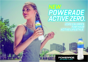 Powerade Active Zero: zero calories for those who live an active lifestyle