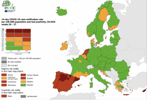Malta goes red on COVID map released by European agency as cases continue to surge
