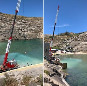 Works at Mġarr ix-Xini stopped after reports of silt seepage into sea