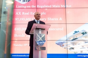 AX Real Estate p.l.c. celebrates bond listing with MSE ‘ringing of the bell’ event