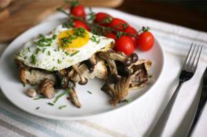 Roasted herby mushrooms