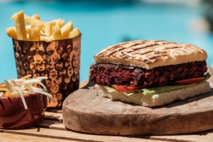 Beetroot and Mushroom Burger