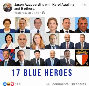 ‘Blue heroes’: names of PN’s 17 rebels who want Delia out released