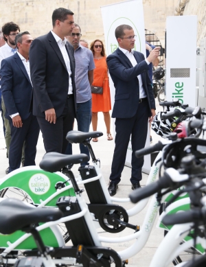 E-bike sharing service around Valletta launched