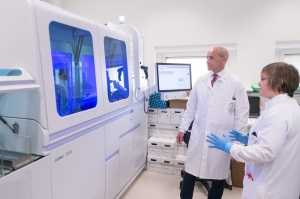 New machine at Mater Dei can perform 800 COVID-19 tests a day